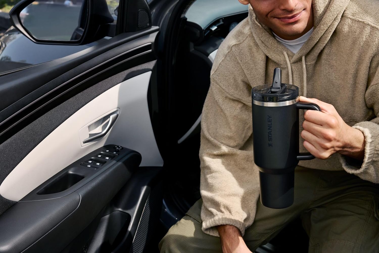 STANLEY Quencher ProTour Flip Straw Tumbler with Leakproof Lid 30 oz | Built-In Straw & Handle | Cupholder Compatible for Travel | Insulated Stainless Steel Cup | BPA-Free | Daffodil